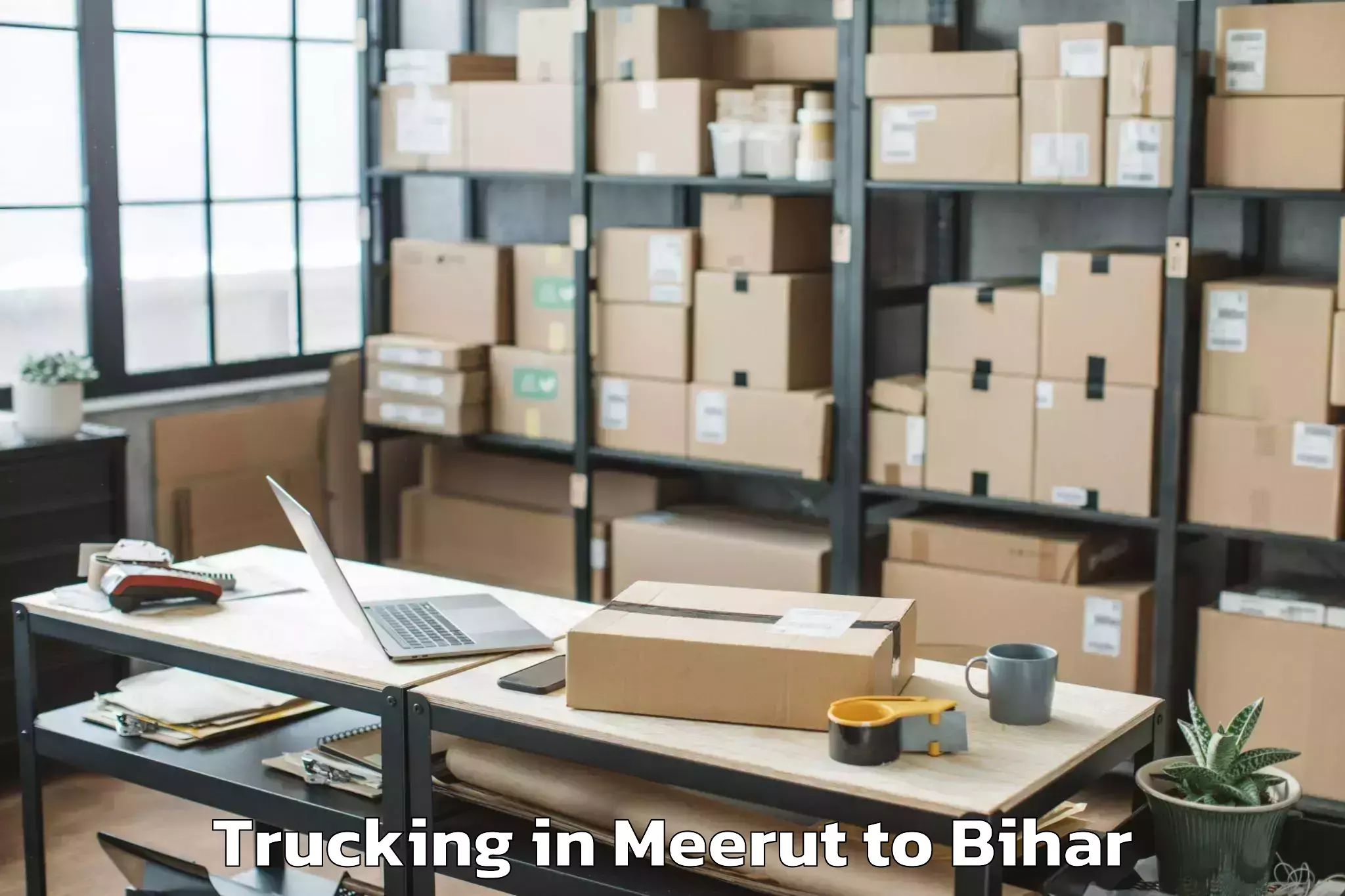 Trusted Meerut to Ghailar Trucking